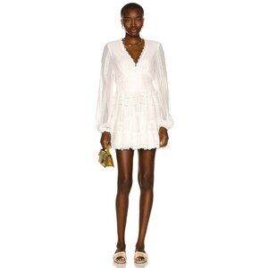 ROCOCO SAND Mia Mini Dress in Off White